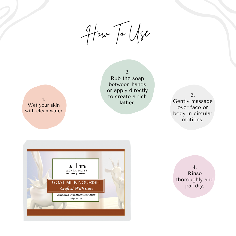 Goat Milk Nourish Bar 125g | Moisturizing Goat Milk Soap | Gentle & Skin-Friendly Cleanse - Image 4