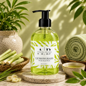 Aenra Bliss Lemongrass Purify Hand Wash – 300ml | Refreshing Lemongrass Fragrance | Gentle Daily Hand Cleanser